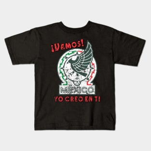 Vintage Vamos Mexico Kids T-Shirt